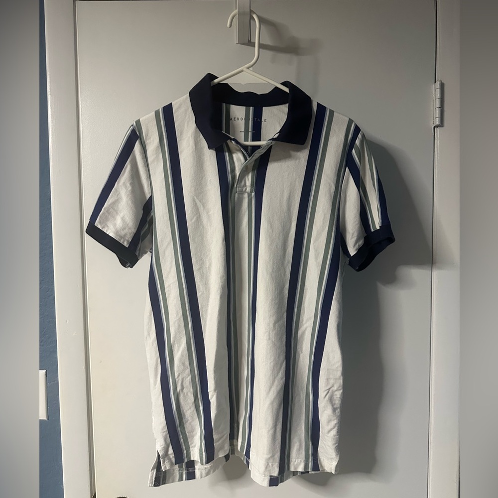 AERO Striped Polo